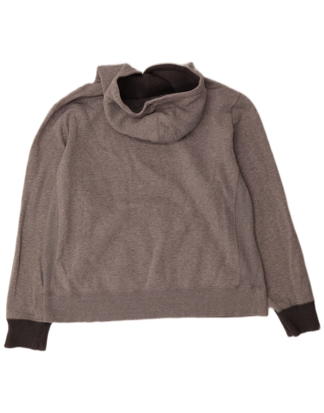 Moletom com capuz masculino Nike médio cinza manchado de algodão