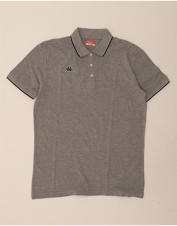 Camisa polo masculina Kappa 2XL algodão manchado cinza