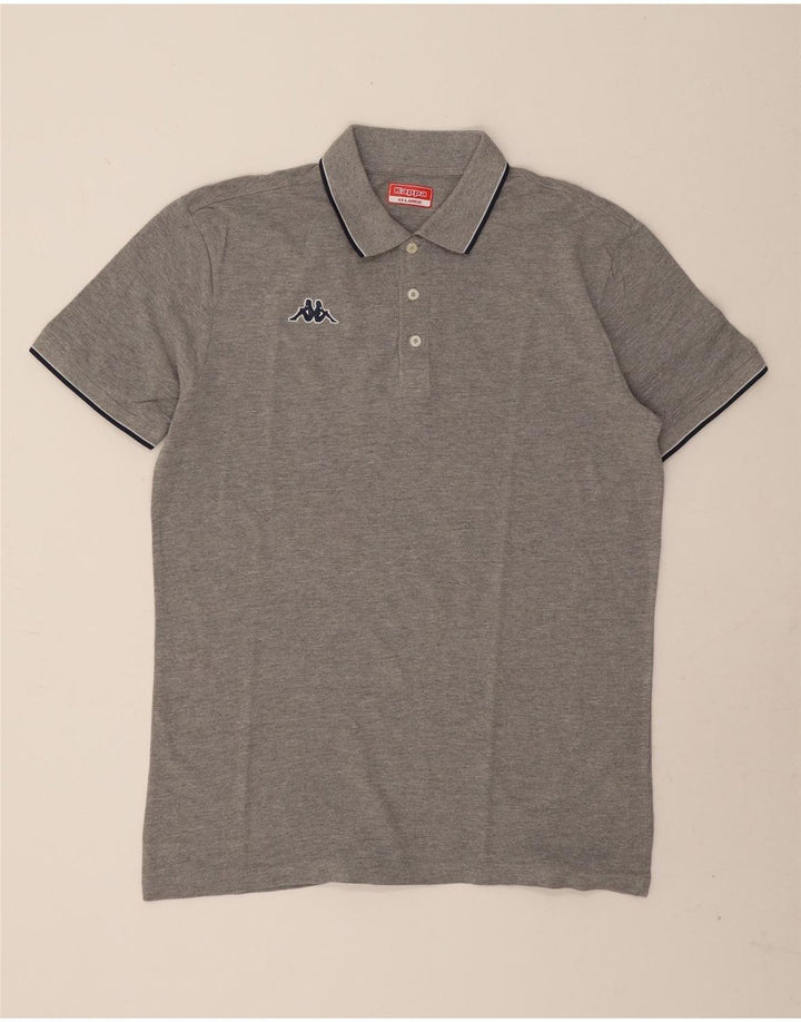 Camisa polo masculina Kappa 2XL algodão manchado cinza