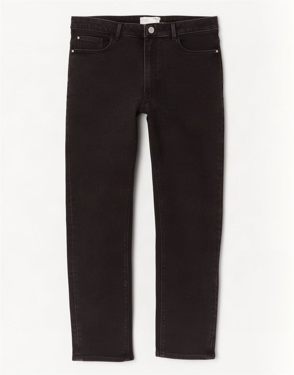 Calça jeans feminina Marks & Spencer Lily Crop Slim UK 18 XL W36 L26 algodão preto