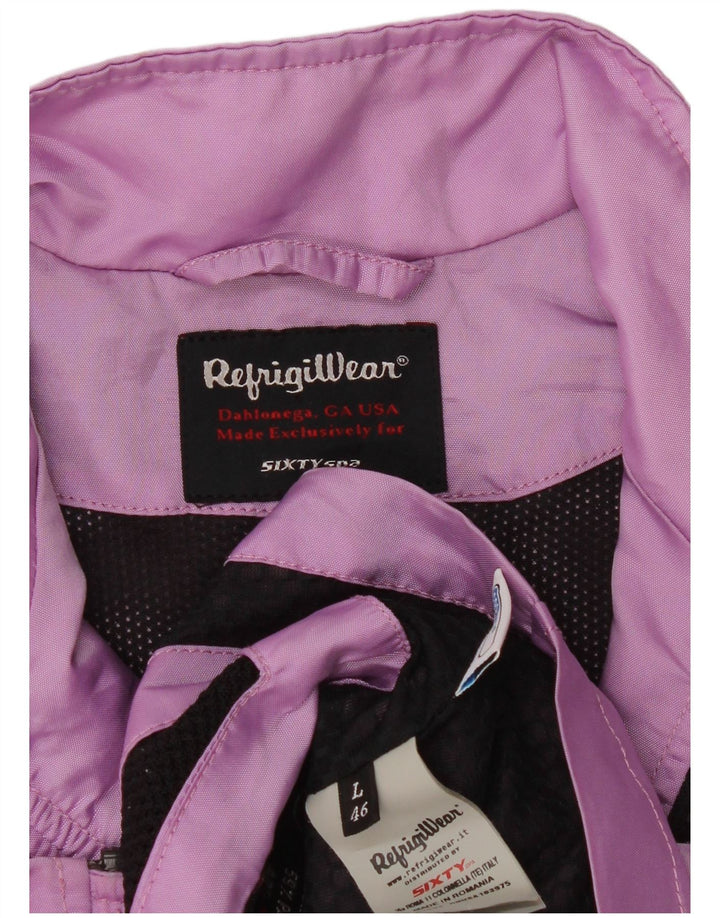 Jaqueta bomber feminina Refrigiwear IT 46 grande poliéster roxo