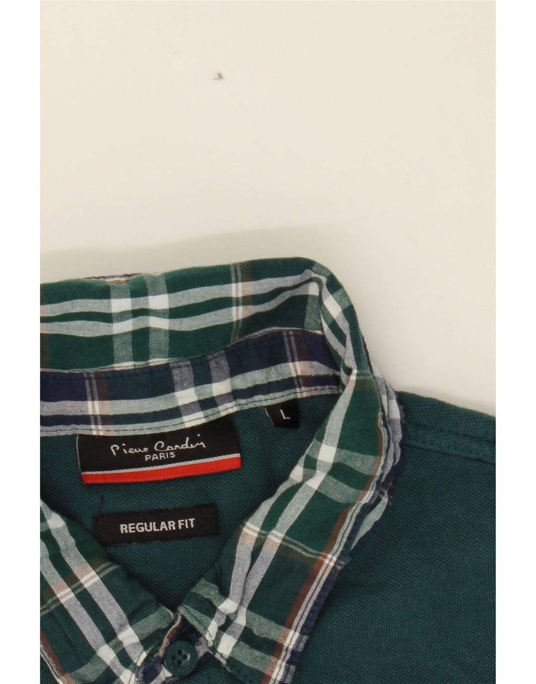 PIERRE CARDIN Mens Regular Fit Polo Shirt Large Green Cotton Vintage Pierre Cardin and Second-Hand Pierre Cardin from Messina Hembry 
