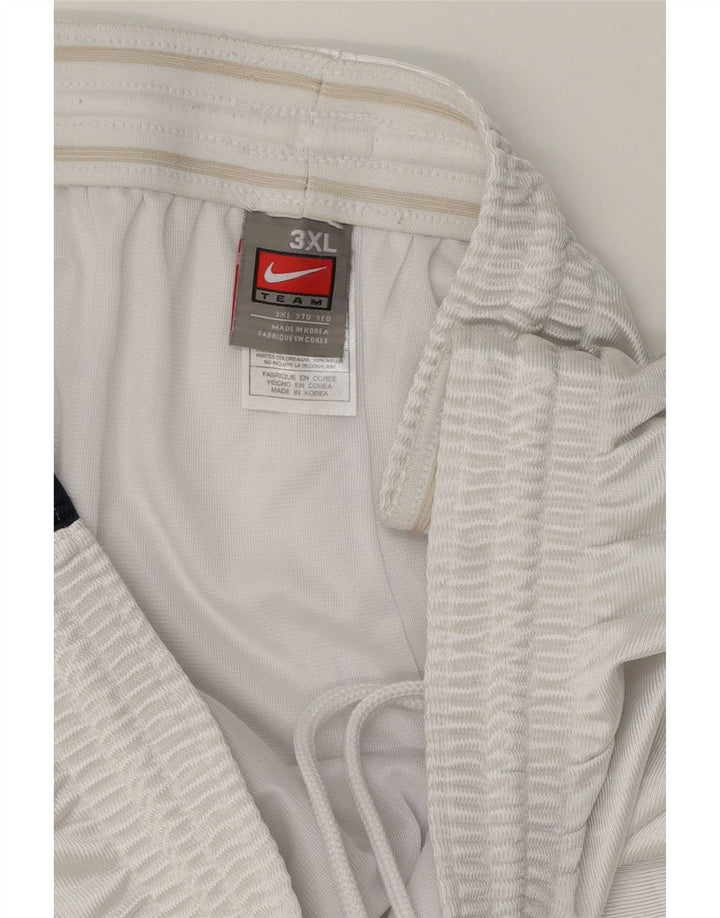 Shorts esportivos masculinos Nike 3XL branco colorblock poliéster