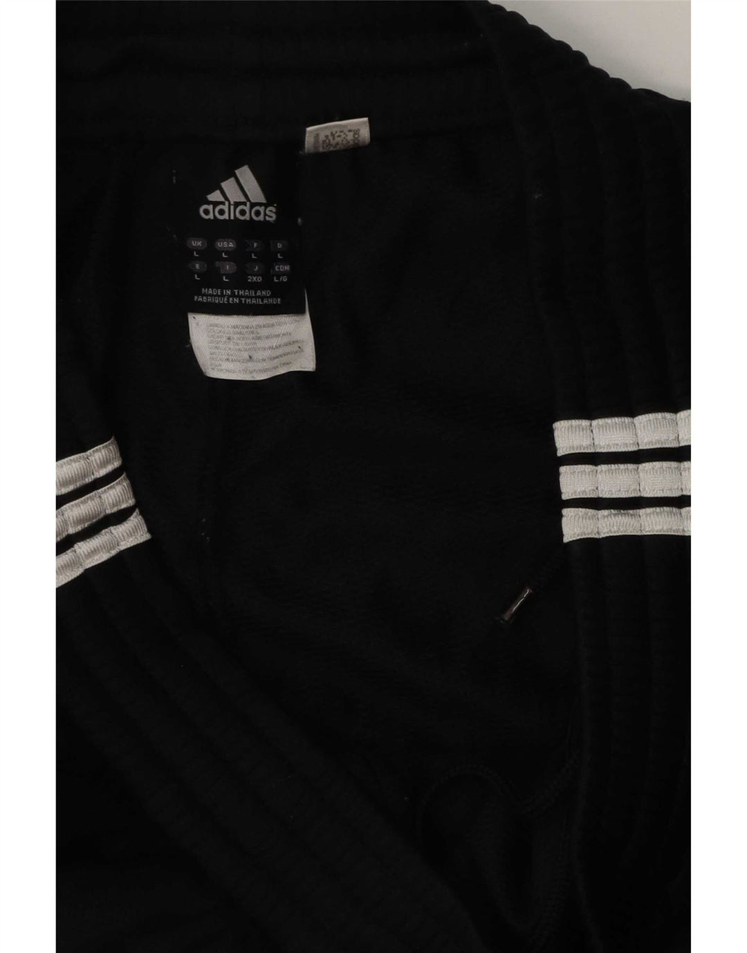Adidas Mens Treino Calças Grandes Esportes Pretos De Poliéster