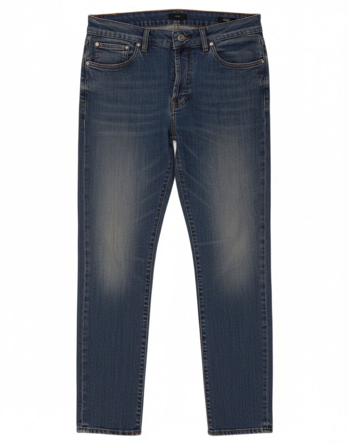 Liu Jo Masculino Scott Skinny Jeans W33 L29 Azul Poliéster