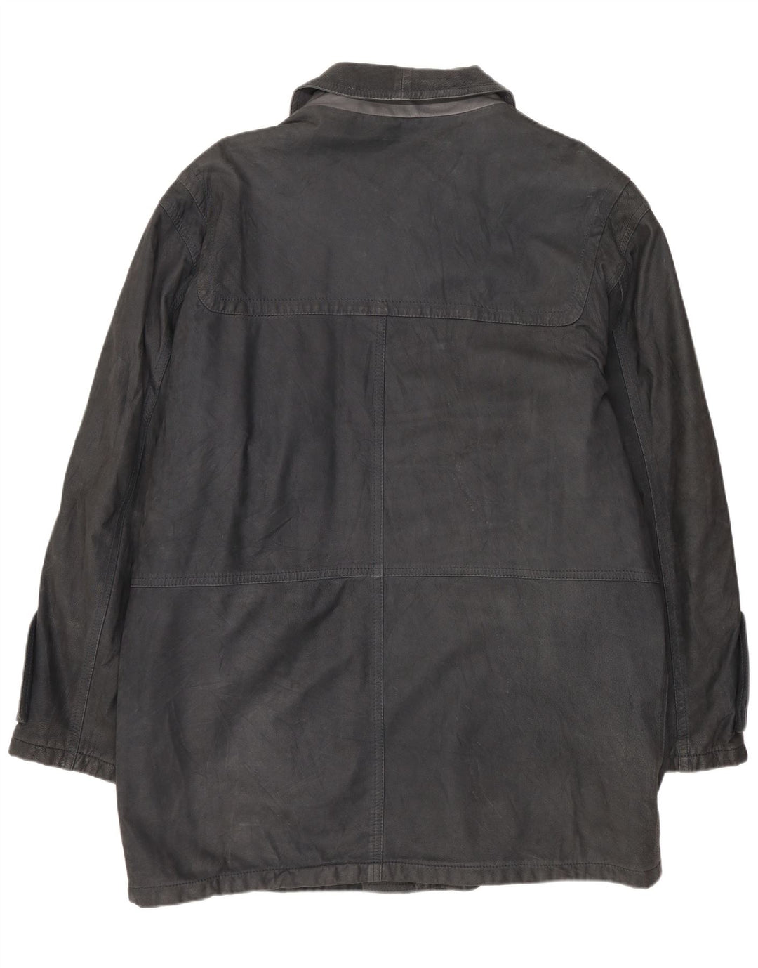 Casaco de couro masculino Blue Duck IT 50 grande azul marinho