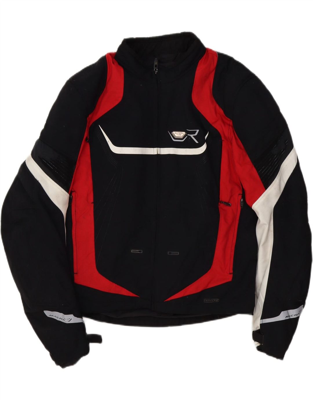 Jaqueta masculina Macna Graphic Racer para motocicleta Reino Unido 42 grande bloco colorido preto