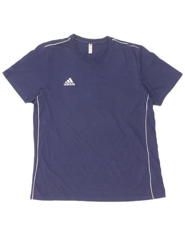 Camiseta masculina Adidas Top XL azul marinho algodão