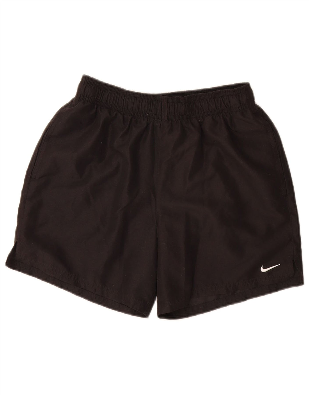 Shorts esportivos femininos NIKE UK 10 pequenos poliéster preto