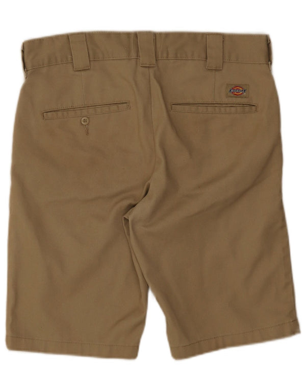 DICKIES Mens Slim Fit Chino Shorts W32 Medium Beige Polyester