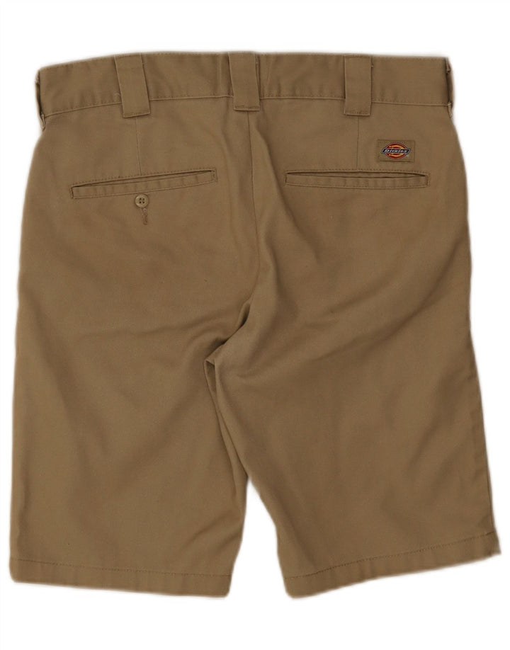DICKIES Mens Slim Fit Chino Shorts W32 Poliéster Bege Médio