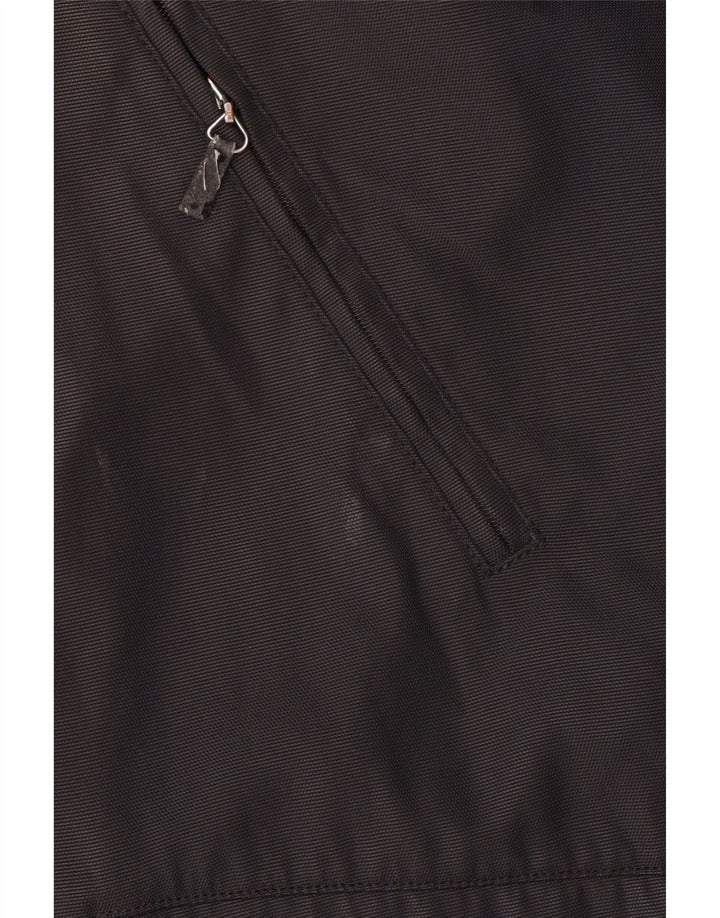 Sobretudo masculino BURBERRY UK 40 grande preto poliamida clássico