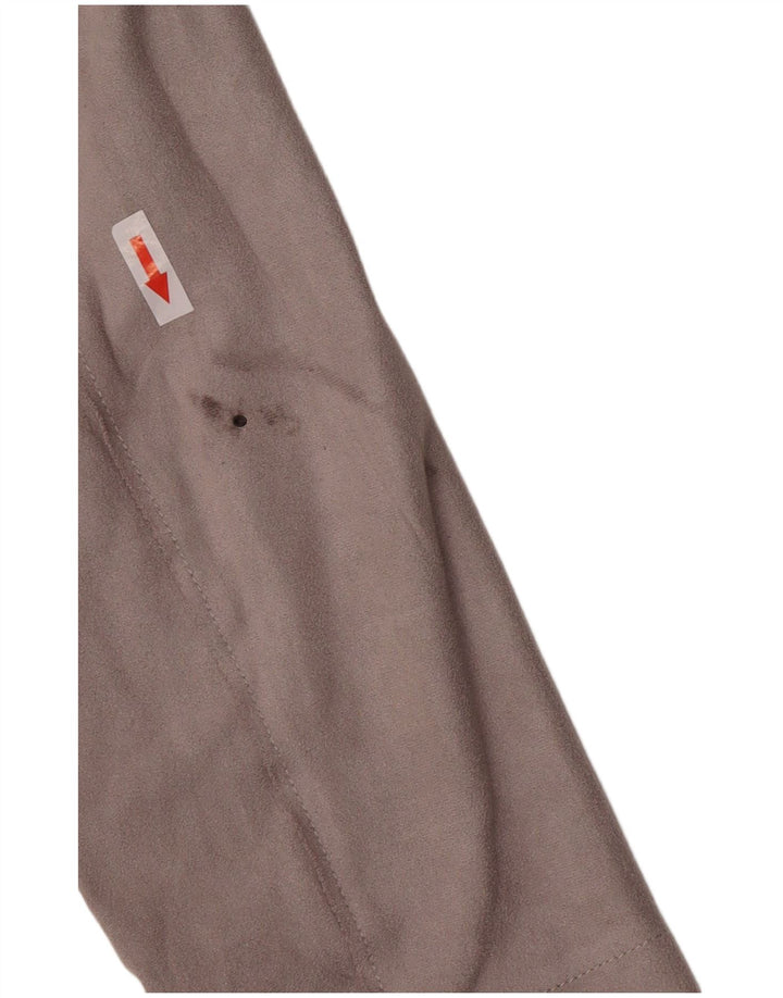 Trench Coat feminino de camurça sintética Esprit Reino Unido 14 poliéster cinza médio