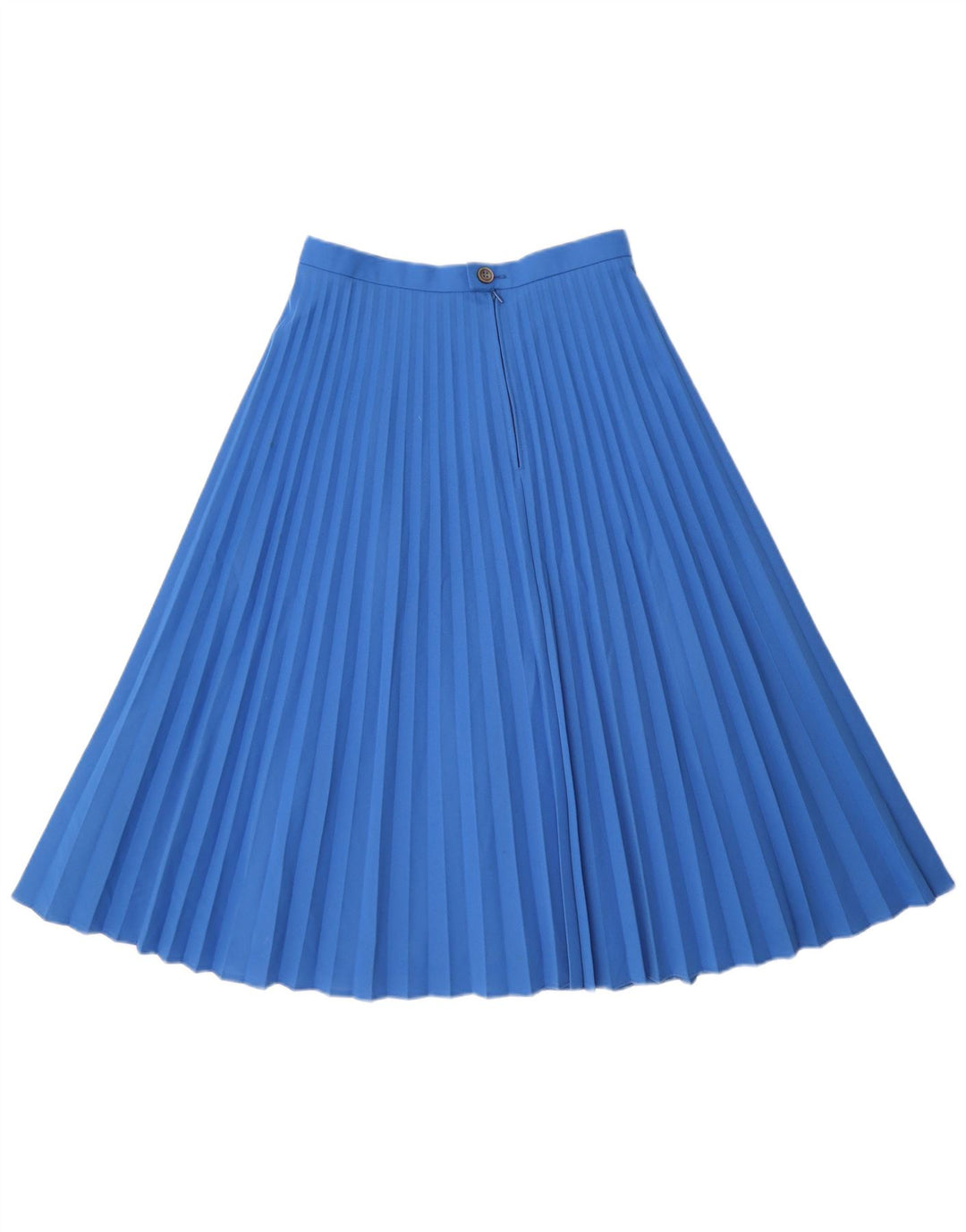 Saia plissada feminina VINTAGE IT 40 pequena W26 azul