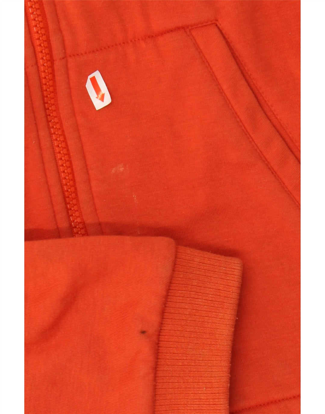 NIKE Womens Tracksuit Top Jacket UK 10/12 Médio Laranja Poliéster