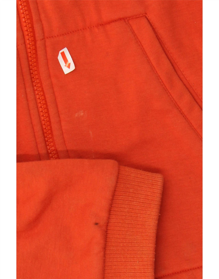 NIKE Womens Tracksuit Top Jacket UK 10/12 Médio Laranja Poliéster