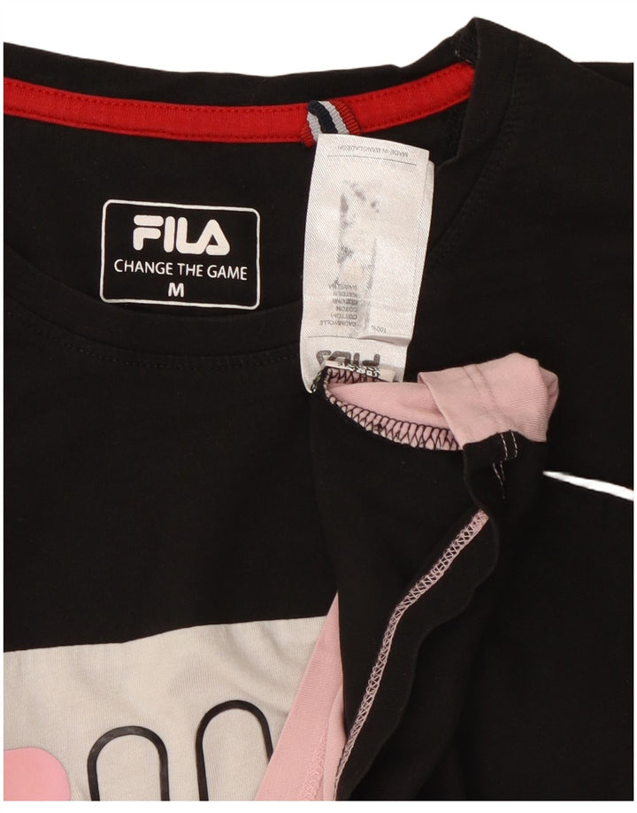 Camiseta feminina gráfica FILA UK 12 Medium Multicolor Colorblock