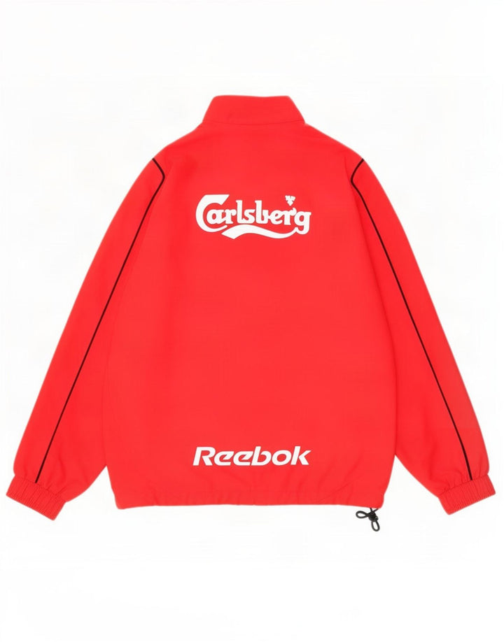 Reebok Mens Liverpool Graphic Tracksuit Top Jaqueta XS Poliéster Vermelho