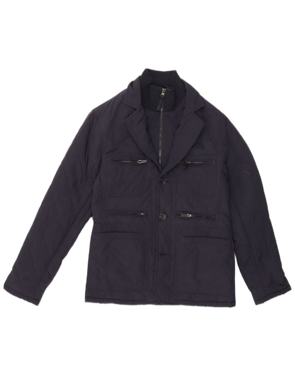 Jaqueta acolchoada masculina Kappa UK 34 XS azul marinho poliéster