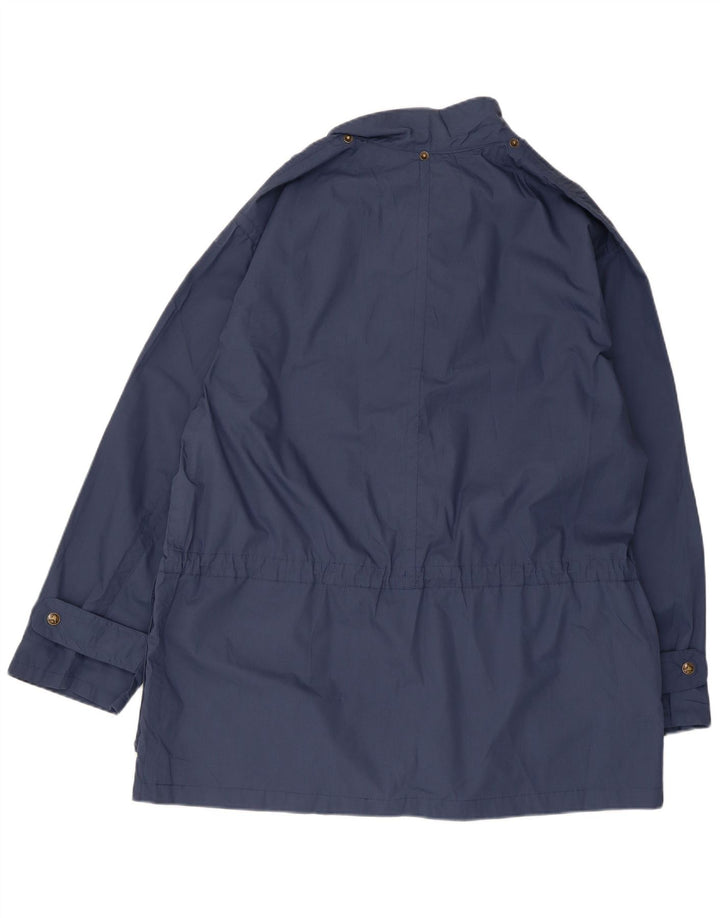 Jaqueta utilitária masculina vintage IT 52 XL poliéster azul