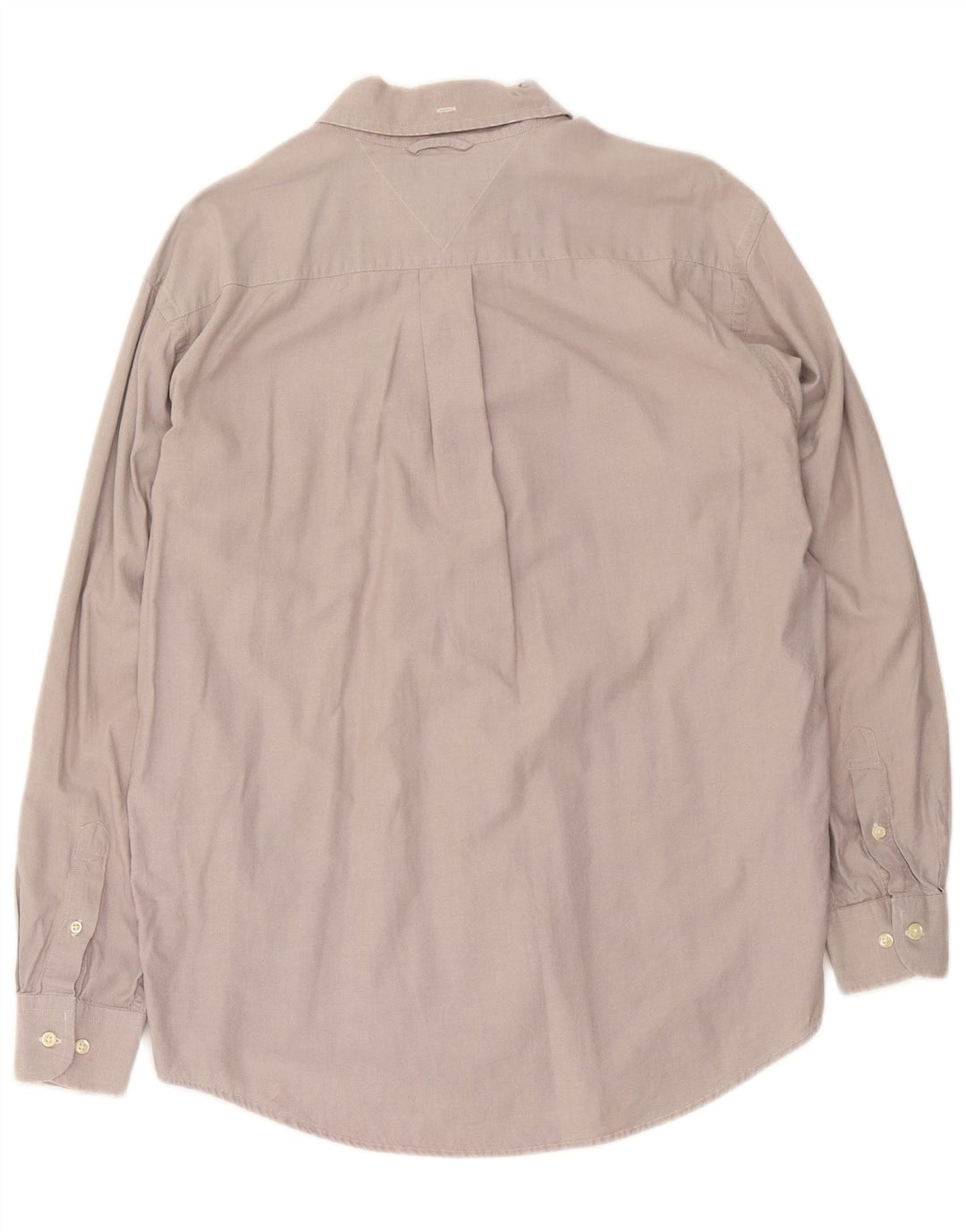 Camisa masculina Tommy Hilfiger cinza médio algodão