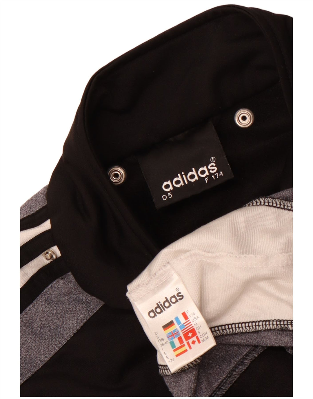 Adidas Mens Graphic Tracksuit Top Jacket UK 38/40 Médio Preto Poliéster