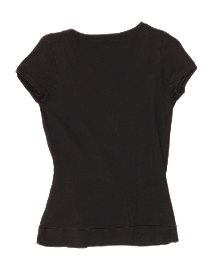Blusa feminina Benetton UK 10 pequena preta