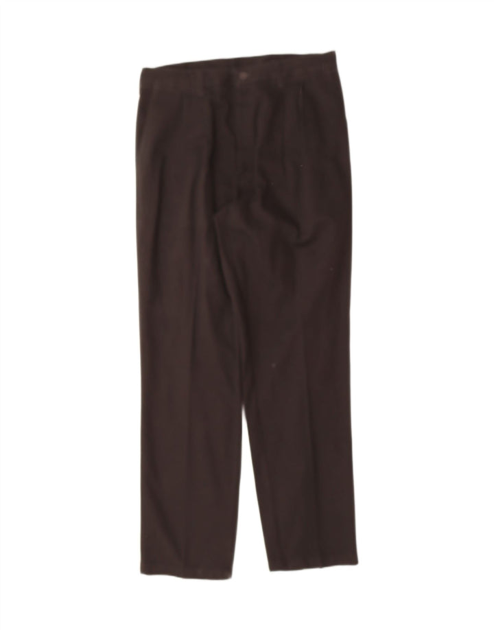 VINTAGE Mens Straight Chino Trousers W35 L32 Black Cotton Vintage Vintage and Second-Hand Vintage from Messina Hembry 