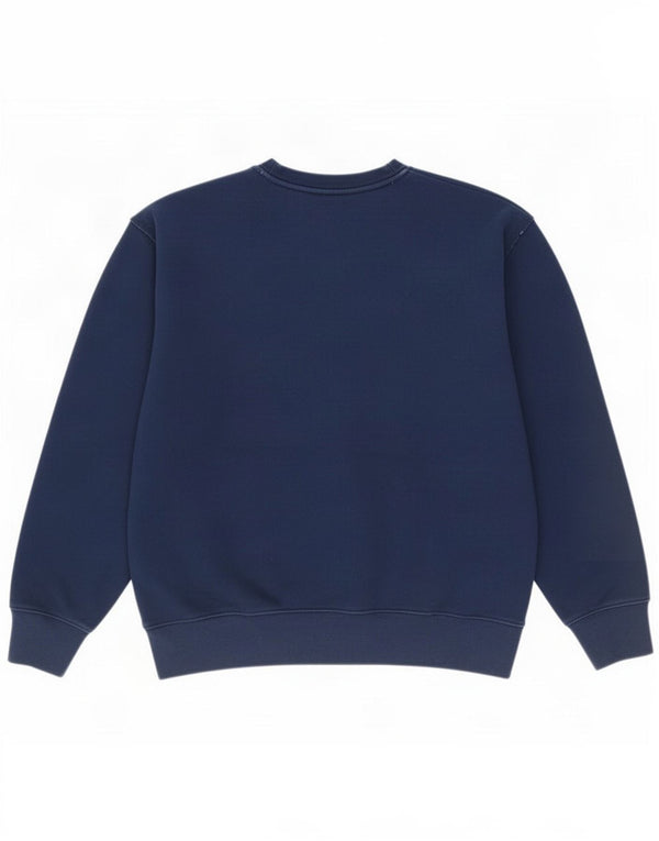 Nike masculino gráfico moletom jumper UK 39/41 médio azul marinho algodão
