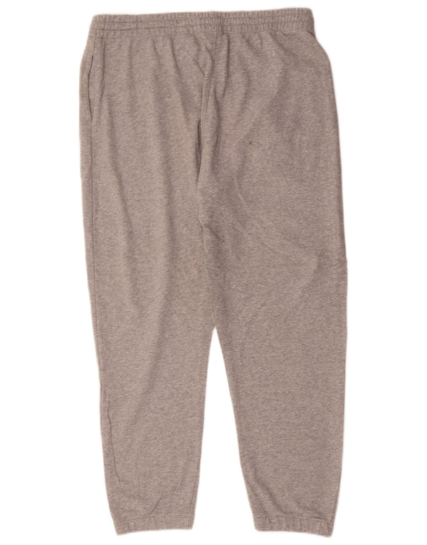 Calça de treino masculina Reebok Joggers XL cinza manchado de algodão