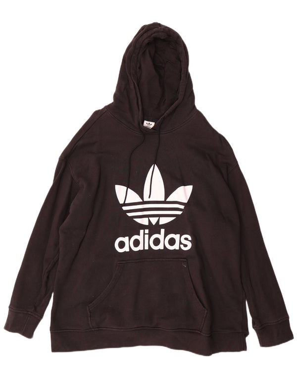 Adidas masculino gráfico moletom com capuz 2XL algodão preto