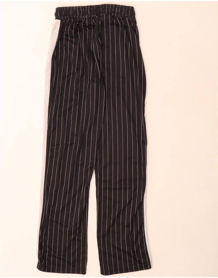 Calça de treino feminina Fila UK 10/12 poliéster listrado preto médio