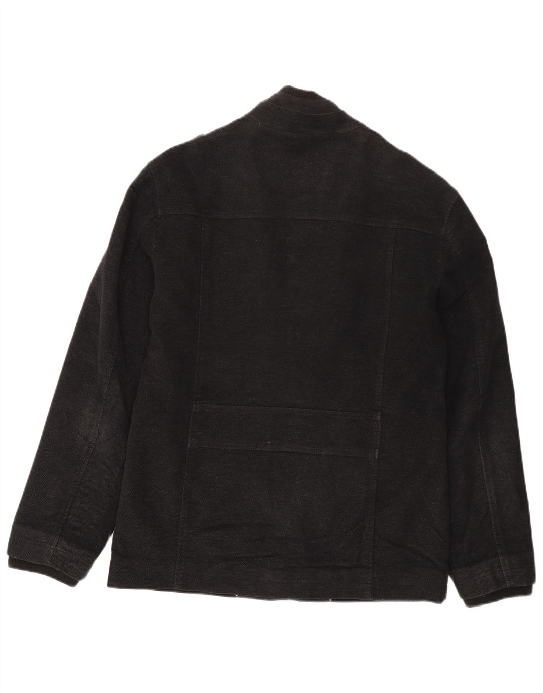 Jaqueta militar masculina Marks & Spencer Reino Unido 36 algodão preto pequeno