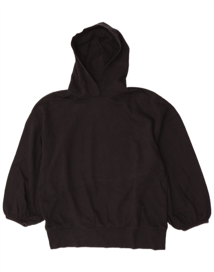 Zara Womens Oversized Hoodie Jumper Reino Unido 14 Médio Preto