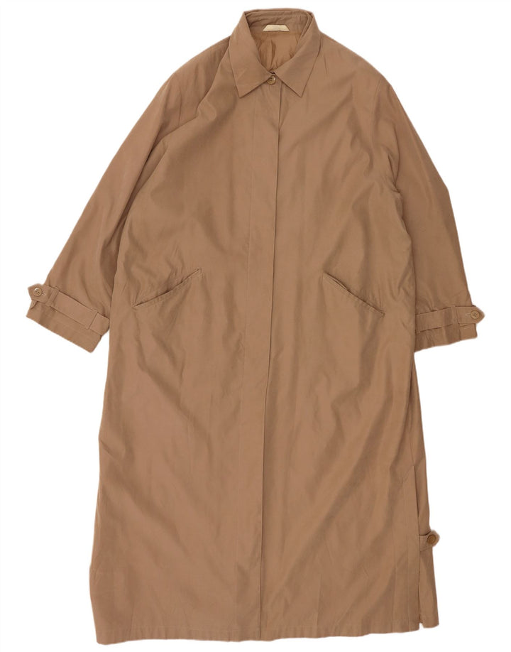 Sobretudo feminino Marks & Spencer Longline UK 20 2XL poliéster bege
