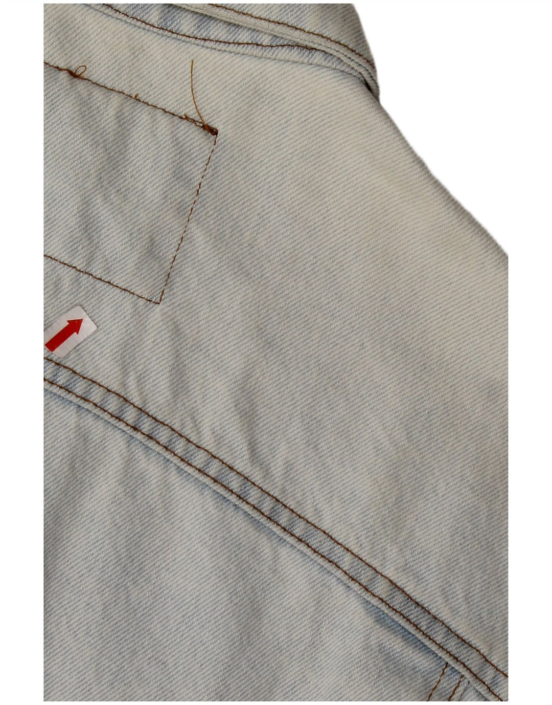 Jaqueta jeans feminina RIFLE de grandes dimensões UK 10 algodão azul pequeno