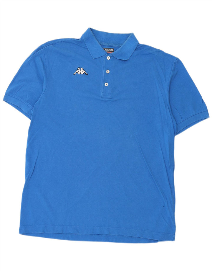 Camisa polo masculina KAPPA XL algodão azul