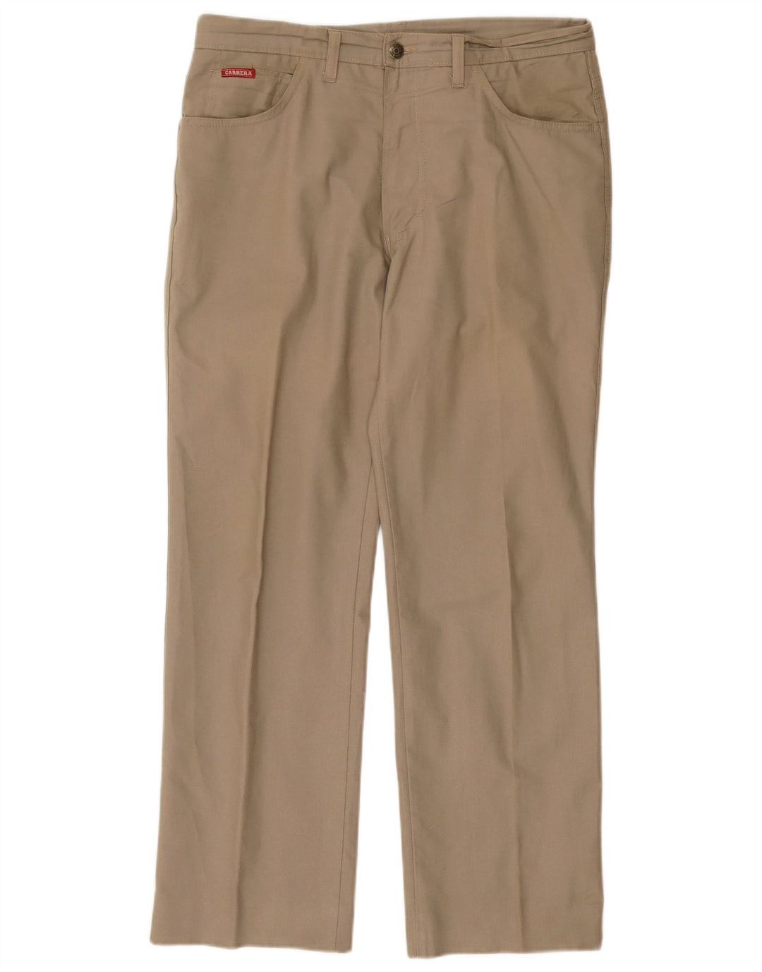 Calça Carrera Masculina Reta Casual W34 L29 Bege