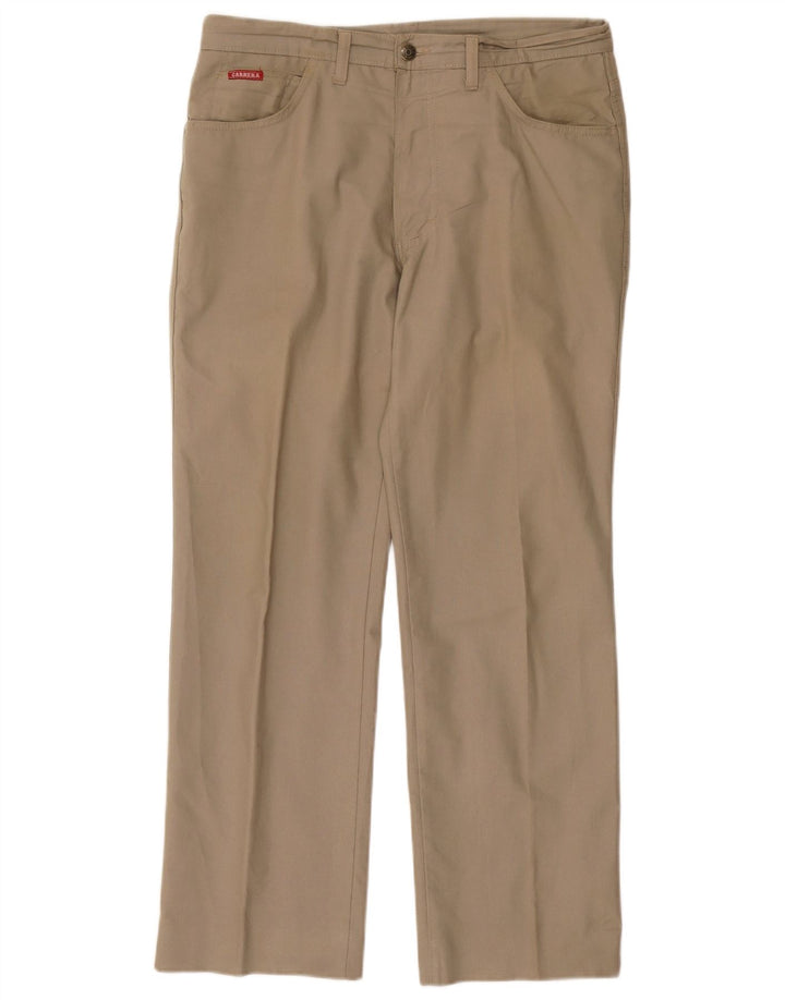 Calça Carrera Masculina Reta Casual W34 L29 Bege