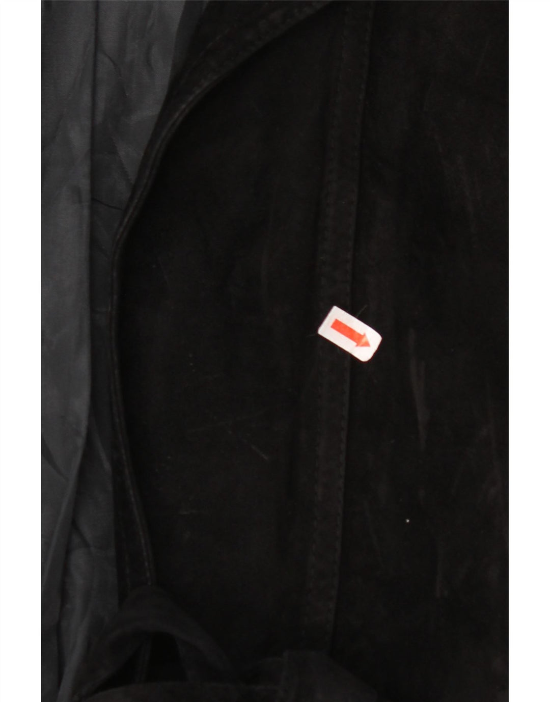 Jaqueta de camurça feminina VINTAGE UK 14 grande preta