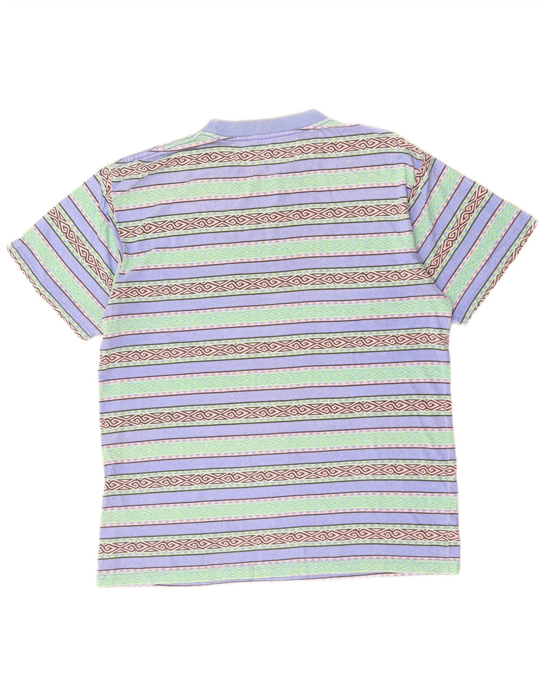 Camiseta masculina RIP CURL com ajuste relaxado XS de algodão geométrico multicolorido