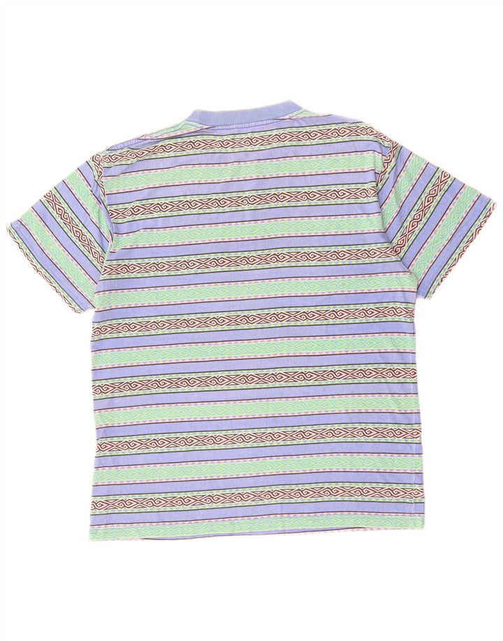 Camiseta masculina RIP CURL com ajuste relaxado XS de algodão geométrico multicolorido
