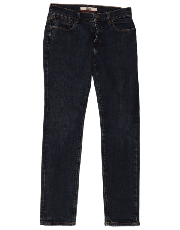 Tommy Hilfiger Masculino Slim Jeans W30 L32 Azul Algodão