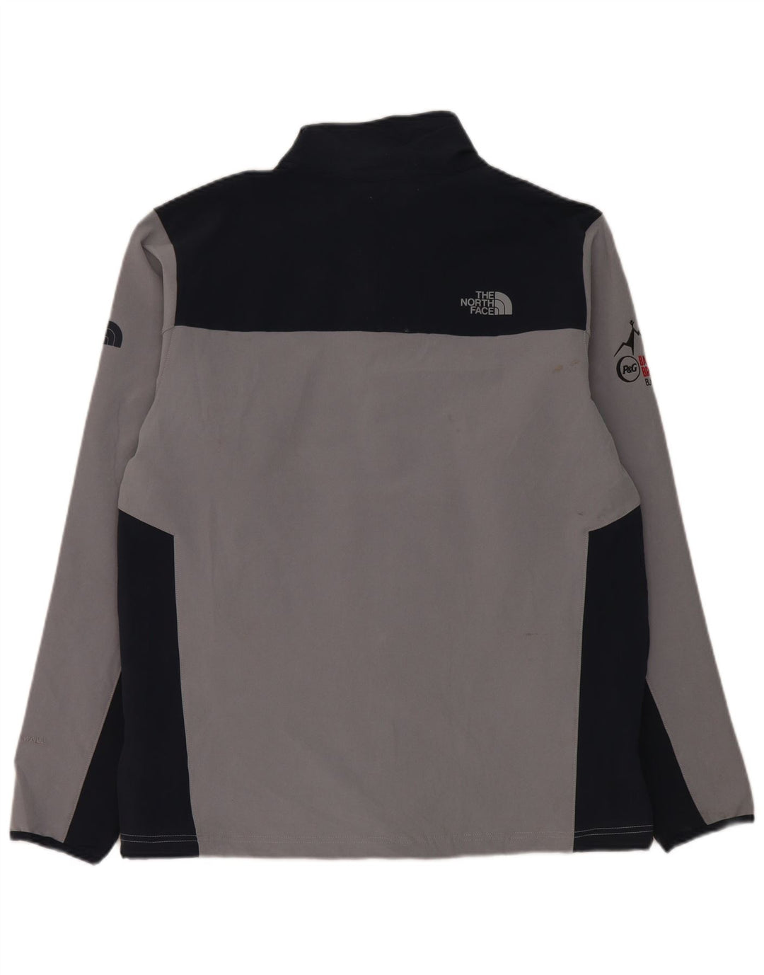 Jaqueta masculina de moletom The North Face grande cinza colorblock poliéster