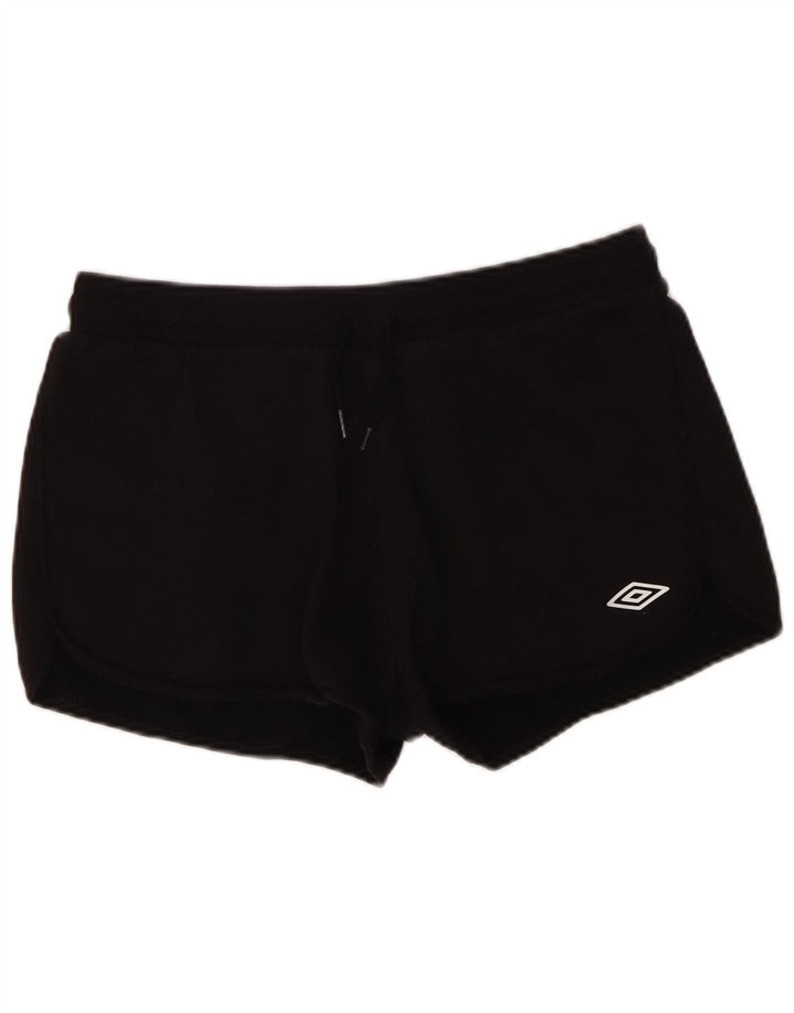 Umbro Womens Sport Shorts UK 14 Médio Algodão Preto
