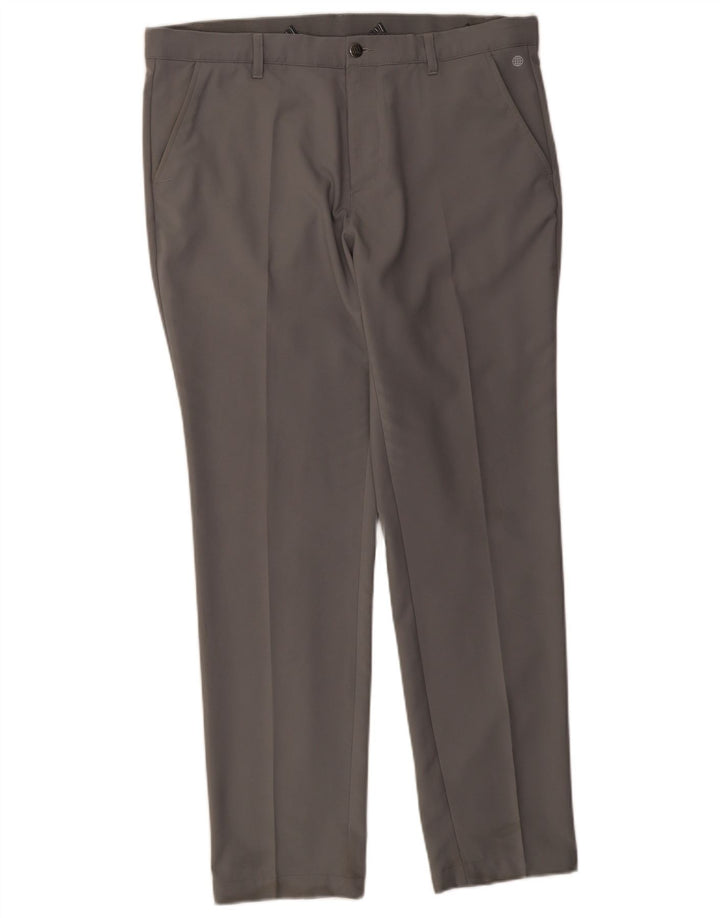 Calça Adidas Mens Slim Chino W36 L32 Cinza Poliéster