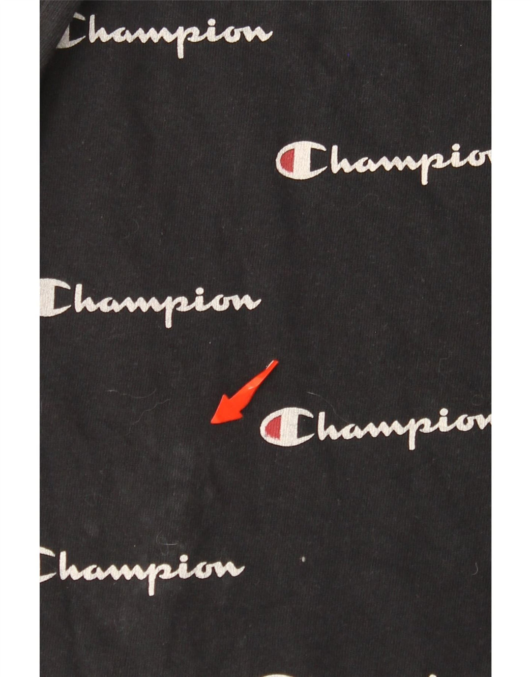 Camiseta masculina com estampa reversa CHAMPION XL preta