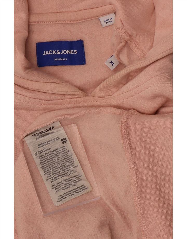 Jumper com capuz masculino Jack & Jones XL rosa poliéster