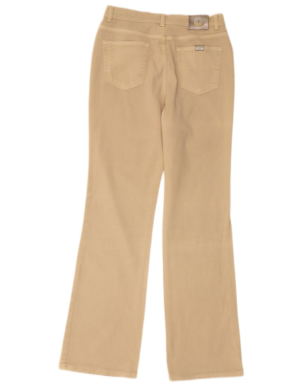 Calça casual masculina Trussardi Bootcut W31 L32 algodão bege