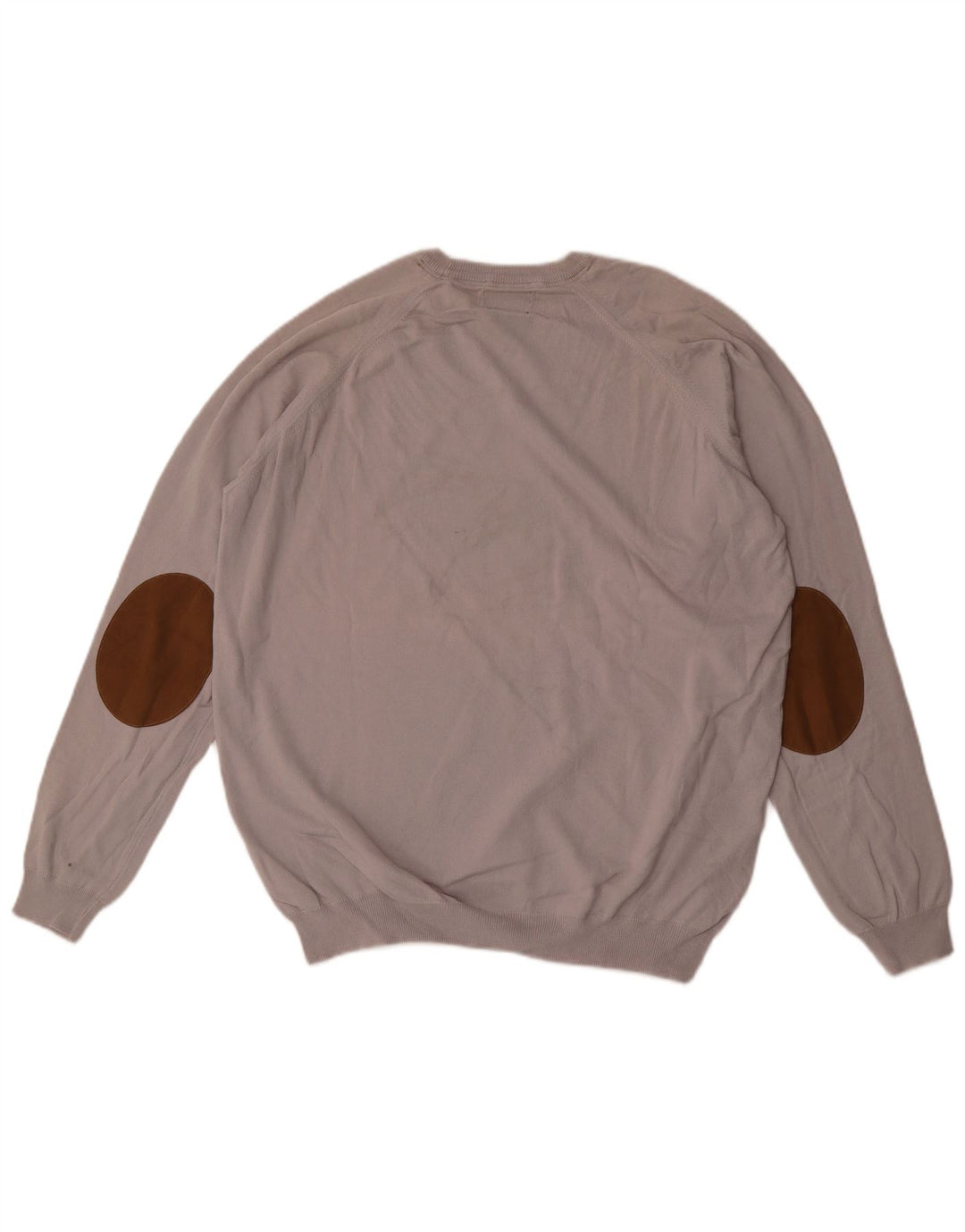 Zara Suéter masculino com gola redonda XL algodão cinza